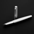 Diplomat Viper Silver Fountain Pen - Pen and Cap Cover | EndlessPens