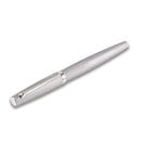 Diplomat Viper Silver Fountain Pen - Pen with Cap Cover on White Background | EndlessPens