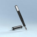 Endless Stationery Captiva Fountain Pen - Infinite Space Leaning To The Left With Cap Detached | EndlessPens
