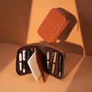 Endless Stationery Companion Leather Pouch Pen Case (10 Slots) - Brown