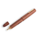 Fine Writing International Rosewood Vacuum Fountain Pen - Top Cover Removed | EndlessPens