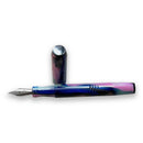 Franklin-Christoph Model 46 Hydrangea Nights Fountain Pen - Pen and Cap Cover Separated | EndlessPens