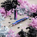 Franklin-Christoph Model 46 Hydrangea Nights Fountain Pen - Pen and Cap Cover | EndlessPens
