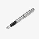 Gravitas Fountain Pen - Entry - Raw Stainless Steel - EndlessPens