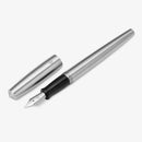 Gravitas Fountain Pen - Entry - Raw Stainless Steel - EndlessPens
