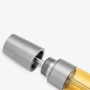 Gravitas Fountain Pen - Monster Grade 5 Titanium Stone Washed  + Ultem Barrel - EndlessPens