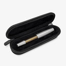 Gravitas Fountain Pen - Monster Grade 5 Titanium Stone Washed  + Ultem Barrel - EndlessPens