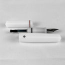 Gravitas Fountain Pen - Pocket - Full White Delrin - EndlessPens