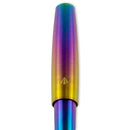 Gravitas Fountain Pen - Pocket - Grade 5 Titanium Rainbow Skittle PVD - Limited Edition (2025) - EndlessPens
