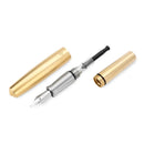 Gravitas Fountain Pen - Pocket - Raw Brass - EndlessPens