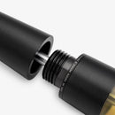 Gravitas Vac 2.0 Aluminum Black Fountain Pen - Pen Cover Unthreaded | EndlessPens