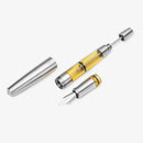 Gravitas Fountain Pen - Vac 2.0 G5 Titanium Machine Finish