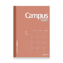 Kokuyo Campus Diary Monthly Grid A5 Notebook (2027) - Red | EndlessPens