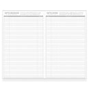 Kokuyo Jibun-Techo Diary Mini B6 Slim Notebook (2027) - Gifts Received and Gifts Given | EndlessPens
