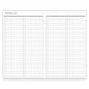 Kokuyo Jibun-Techo Diary Mini B6 Slim Notebook (2027) - Promise List | EndlessPens
