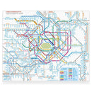Kokuyo Jibun-Techo Diary Mini B6 Slim Notebook (2027) - Tokyo Route Map | EndlessPens