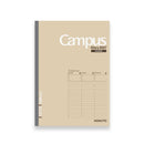 Kokuyo Campus Diary Weekly Vertical Notebook (2027) - Beige - Front Cover | EndlessPens