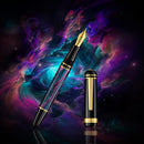 Laban 326 Mirage Midnight Mirage Fountain Pen - Pen and Cap Cover | EndlessPens