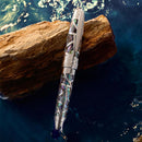 Laban Oceana Fountain Pen - Silver - Pen with Cap Cover | EndlessPens