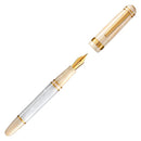 Laban Snow Fountain Pen - Cap and Nib