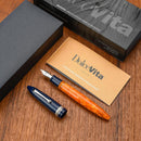 Leonardo Fountain Pen - DolceVita Furore - Blue Orange (Parthenope) - EndlessPens