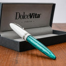 Leonardo Fountain Pen - DolceVita Furore - White Emerald (Smeralda) - EndlessPens