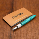 Leonardo Fountain Pen - DolceVita Furore - White Emerald (Smeralda) - EndlessPens