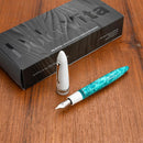 Leonardo Fountain Pen - DolceVita Furore - White Emerald (Smeralda) - EndlessPens