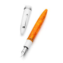 Leonardo Fountain Pen - DolceVita Furore - White Orange (Terra degli Aranci) - EndlessPens