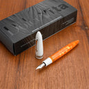 Leonardo Fountain Pen - DolceVita Furore - White Orange (Terra degli Aranci) - EndlessPens