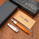 Leonardo Fountain Pen - DolceVita Furore - White Orange (Terra degli Aranci) - EndlessPens