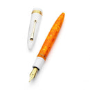 Leonardo Fountain Pen - DolceVita Furore - White Orange (Terra degli Aranci) - EndlessPens