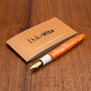 Leonardo Fountain Pen - DolceVita Furore - White Orange (Terra degli Aranci) - EndlessPens