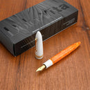 Leonardo Fountain Pen - DolceVita Furore - White Orange (Terra degli Aranci) - EndlessPens