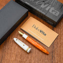 Leonardo Fountain Pen - DolceVita Furore - White Orange (Terra degli Aranci) - EndlessPens