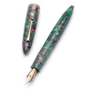 Leonardo Furore Aquapetra Fountain Pen (14K Gold) - Pen and Cap Cover Exposed Nib | EndlessPens