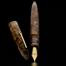 Leonardo Fountain Pen - Furore Redesigned - Acqua Ambrata (14K Gold) - EndlessPens