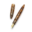 Leonardo Fountain Pen - Furore Redesigned - Acqua Ambrata (14K Gold) - EndlessPens
