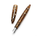 Leonardo Fountain Pen - Furore Redesigned - Acqua Ambrata (14K Gold) - EndlessPens