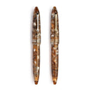 Leonardo Fountain Pen - Furore Redesigned - Acqua Ambrata (Stainless Steel) - EndlessPens