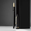 Leonardo Fountain Pen - Furore Redesigned - Notte di Furore (14K Gold) - EndlessPens