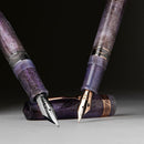 Leonardo Momento Magico Amethyst Fountain Pen (14K Gold) - Rose Gold and Silver Nibs | EndlessPens