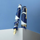 Leonardo Fountain Pen - Momento Magico - Onda Blue (14K Gold) - EndlessPens