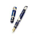 Leonardo Fountain Pen - Momento Magico - Onda blue (Stainless Steel) - EndlessPens