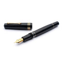 Leonardo Fountain Pen - Momento Magico (Stainless Steel) - Black Glossy - New Edition (2022)