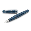 Leonardo Fountain Pen - Momento Zero (14K Gold) - Blue Positano