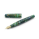 Leonardo Fountain Pen - Momento Zero (14K Gold) - Green / Blue Iride