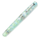 Leonardo Momento Zero 2026 Artica Fountain Pen (Stainless Steel) - Pen Slightly Angled On White Background | EndlessPens