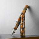 Leonardo Momento Zero 2026 Lava e Cenere Fountain Pen (14K Gold) - Pen and Cap Cover with Nib Exposed | EndlessPens