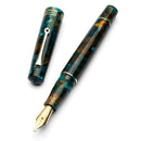 Leonardo Momento Zero 2026 Pausilya Fountain Pen (14K Gold) - Pen and Cap Cover in White Background | EndlessPens